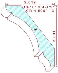 Crown 4-1/2" - 3 Crown 4-1/2" - 3