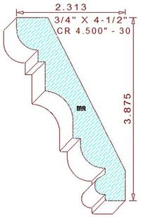 Crown 4-1/2" - 30 Crown 4-1/2" - 30