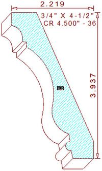 Crown 4-1/2" - 36 Crown 4-1/2" - 36