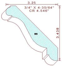 Crown 4-35/64" Crown 4-35/64"