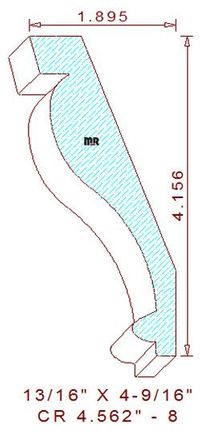 Crown 4-9/16" - 8 Crown 4-9/16" - 8