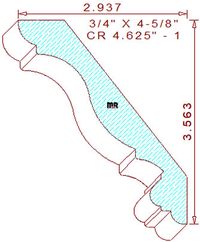 Crown 4-5/8" - 1 Crown 4-5/8" - 1