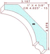 Crown 4-5/8" - 15 Crown 4-5/8" - 15
