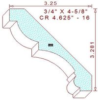 Crown 4-5/8" - 16 Crown 4-5/8" - 16