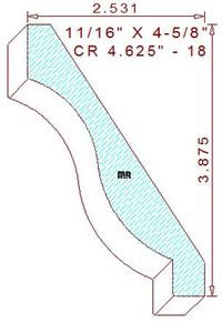 Crown 4-5/8" - 18 Crown 4-5/8" - 18
