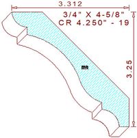 Crown 4-5/8" - 19 Crown 4-5/8" - 19