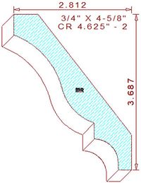 Crown 4-5/8" - 2 Crown 4-5/8" - 2