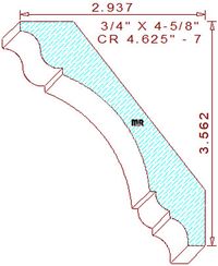 Crown 4-5/8" - 7 Crown 4-5/8" - 7