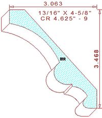 Crown 4-5/8" - 9 Crown 4-5/8" - 9