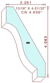 Crown 4-21/32" Crown 4-21/32"