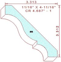Crown 4-11/16" - 1 Crown 4-11/16" - 1