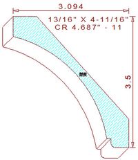 Crown 4-11/16" - 11 Crown 4-11/16" - 11
