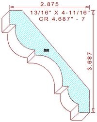 Crown 4-11/16" - 7 Crown 4-11/16" - 7