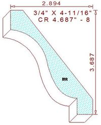 Crown 4-11/16" - 8 Crown 4-11/16" - 8
