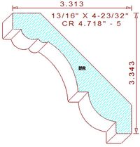 Crown 4-23/32" - 5 Crown 4-23/32" - 5