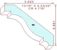 Crown 4-23/32" Crown 4-23/32"
