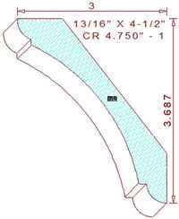 Crown 4-3/4" - 1 Crown 4-3/4" - 1