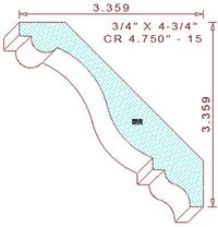 Crown 4-3/4" - 15 Crown 4-3/4" - 15