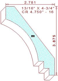 Crown 4-3/4" - 16 Crown 4-3/4" - 16