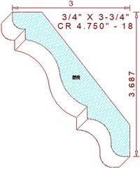 Crown 4-3/4" - 18 Crown 4-3/4" - 18