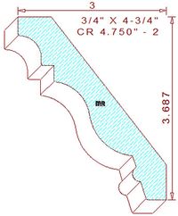 Crown 4-3/4" - 2 Crown 4-3/4" - 2