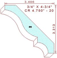 Crown 4-3/4" - 20 Crown 4-3/4" - 20