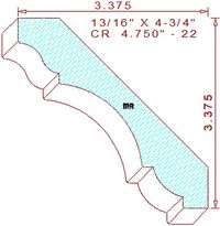 Crown 4-3/4" - 22 Crown 4-3/4" - 22