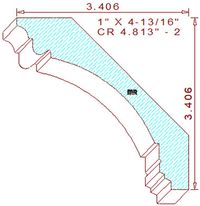 Crown 4-13/16" - 2 Crown 4-13/16" - 2