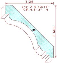 Crown 4-13/16" - 4 Crown 4-13/16" - 4