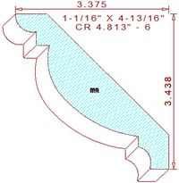 Crown 4-13/16" - 6 Crown 4-13/16" - 6