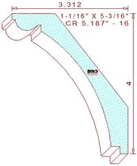 Crown 5-3/16" - 16