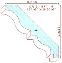Crown 5-3/16" - 5 Crown 5-3/16" - 5