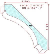 Crown 5-3/16" - 7 Crown 5-3/16" - 7
