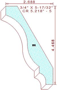 Crown 5-7/32" - 5 Crown 5-7/32" - 5