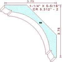 Crown 5-5/16" - 2 Crown 5-5/16" - 2