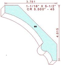 Crown 5-1/2" - 45 Crown 5-1/2" - 45