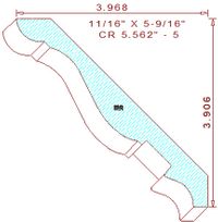 Crown 5-9/16" - 5 Crown 5-9/16" - 5