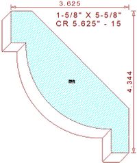 Crown 5-5/8" - 15 Crown 5-5/8" - 15