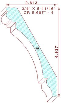 Crown 5-11/16" - 4 Crown 5-11/16" - 4