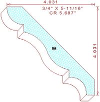 Crown 5-11/16" Crown 5-11/16"
