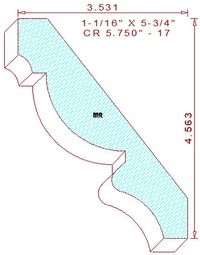 Crown 5-3/4" - 17 Crown 5-3/4" - 17