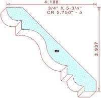 Crown 5-3/4" - 5 Crown 5-3/4" - 5