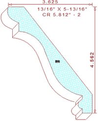 Crown 5-13/16" - 2 Crown 5-13/16" - 2