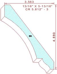 Crown 5-13/16" - 3 Crown 5-13/16" - 3