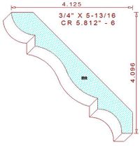 Crown 5-13/16" - 6 Crown 5-13/16" - 6