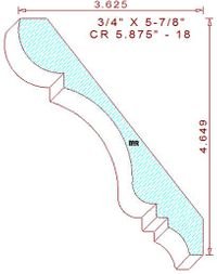 Crown 5-7/8" - 18 Crown 5-7/8" - 18