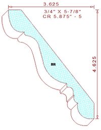 Crown 5-7/8" - 5 Crown 5-7/8" - 5