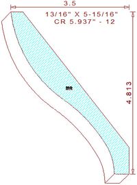 Crown 5-15/16" - 12 Crown 5-15/16" - 12