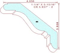Crown 5-15/16" - 2 Crown 5-15/16" - 2