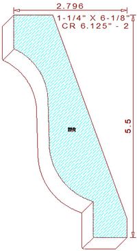 Crown 6-1/8" - 2 Crown 6-1/8" - 2